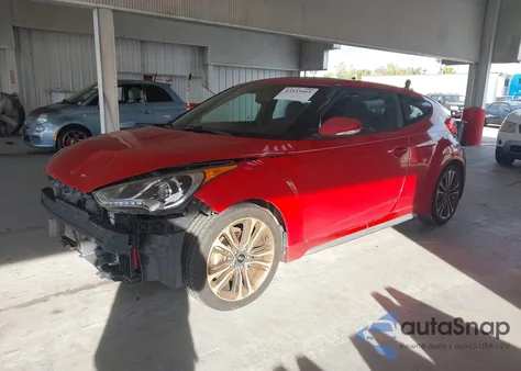 2016 Hyundai Veloster Turbo from USA, damaged, VIN KMHTC6AE9GU290710
